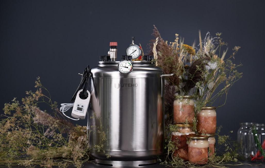 Автоклав для консервирования электрический UTEHO А60 electro 85 л 60 банок/0,5 л (842698219) - фото 10 Автоклав для консервирования электрический UTEHO А60 electro 85 л 60 банок/0,5 л (842698219) - фото 10