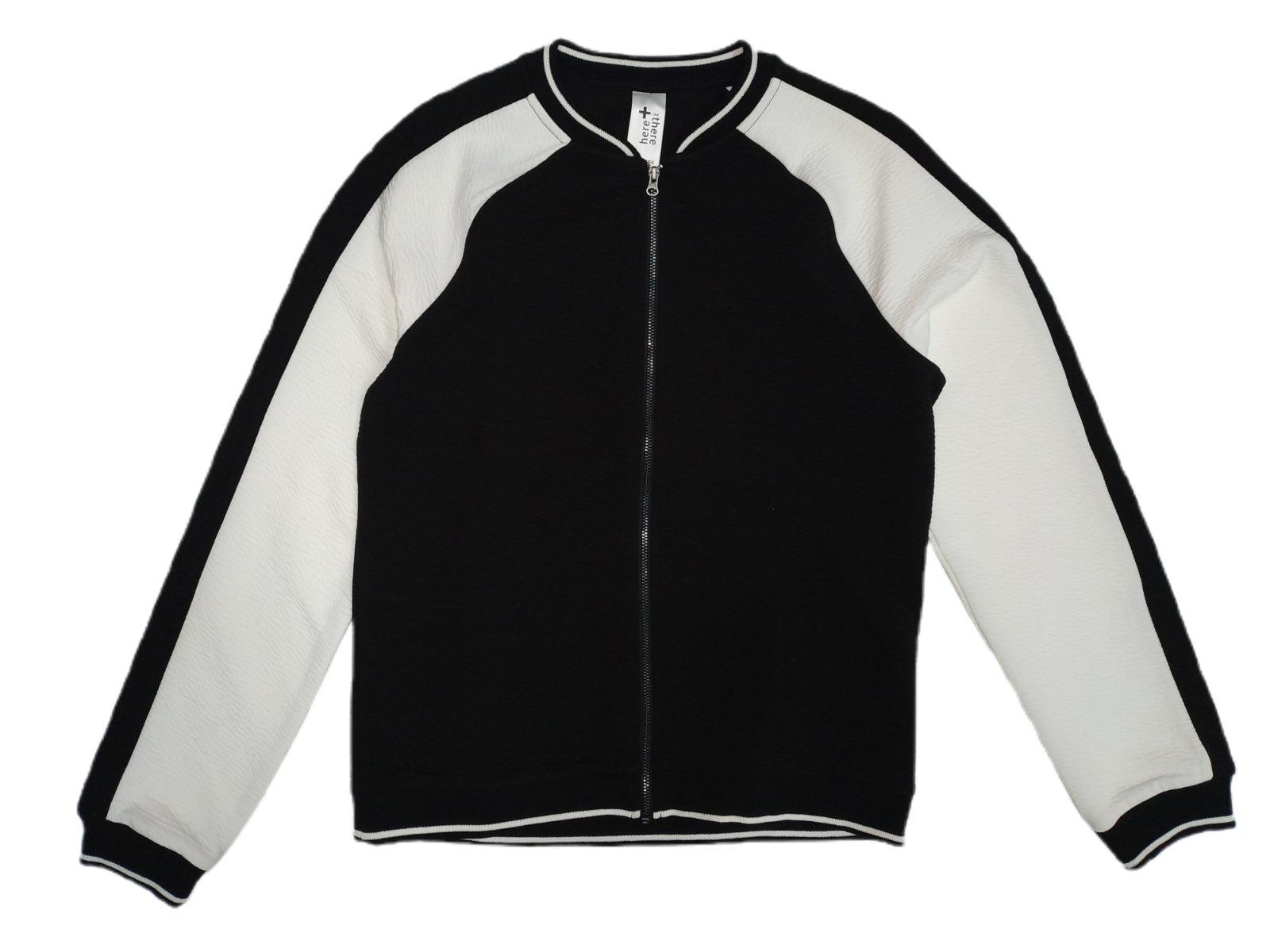 Бомбер для дівчинки C&A на блискавці розмір 158-164 Білий / Чорний (1161834)