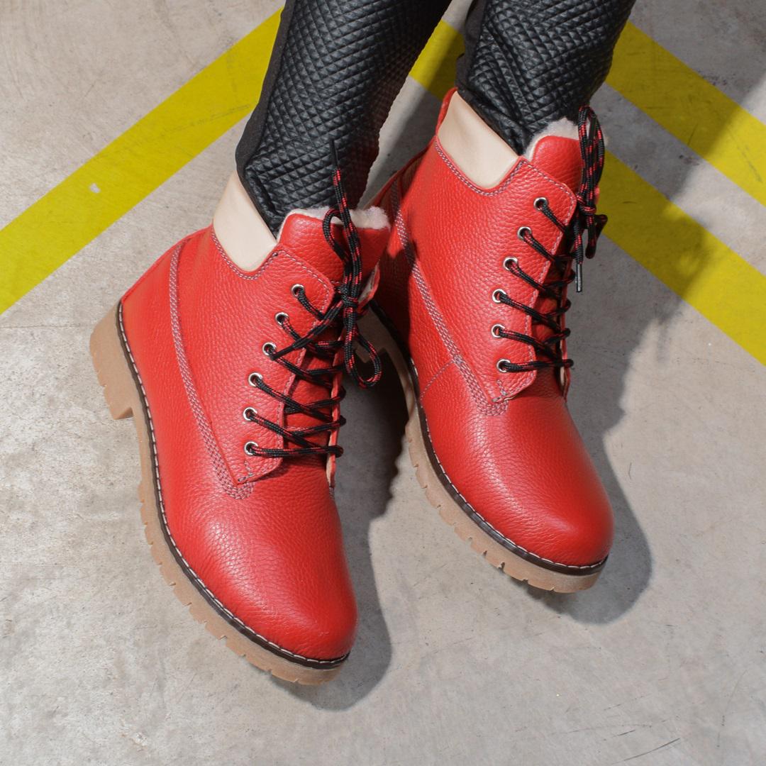 Ботинки женские зимние из натуральной кожи 325325 р. 38 24,5 см