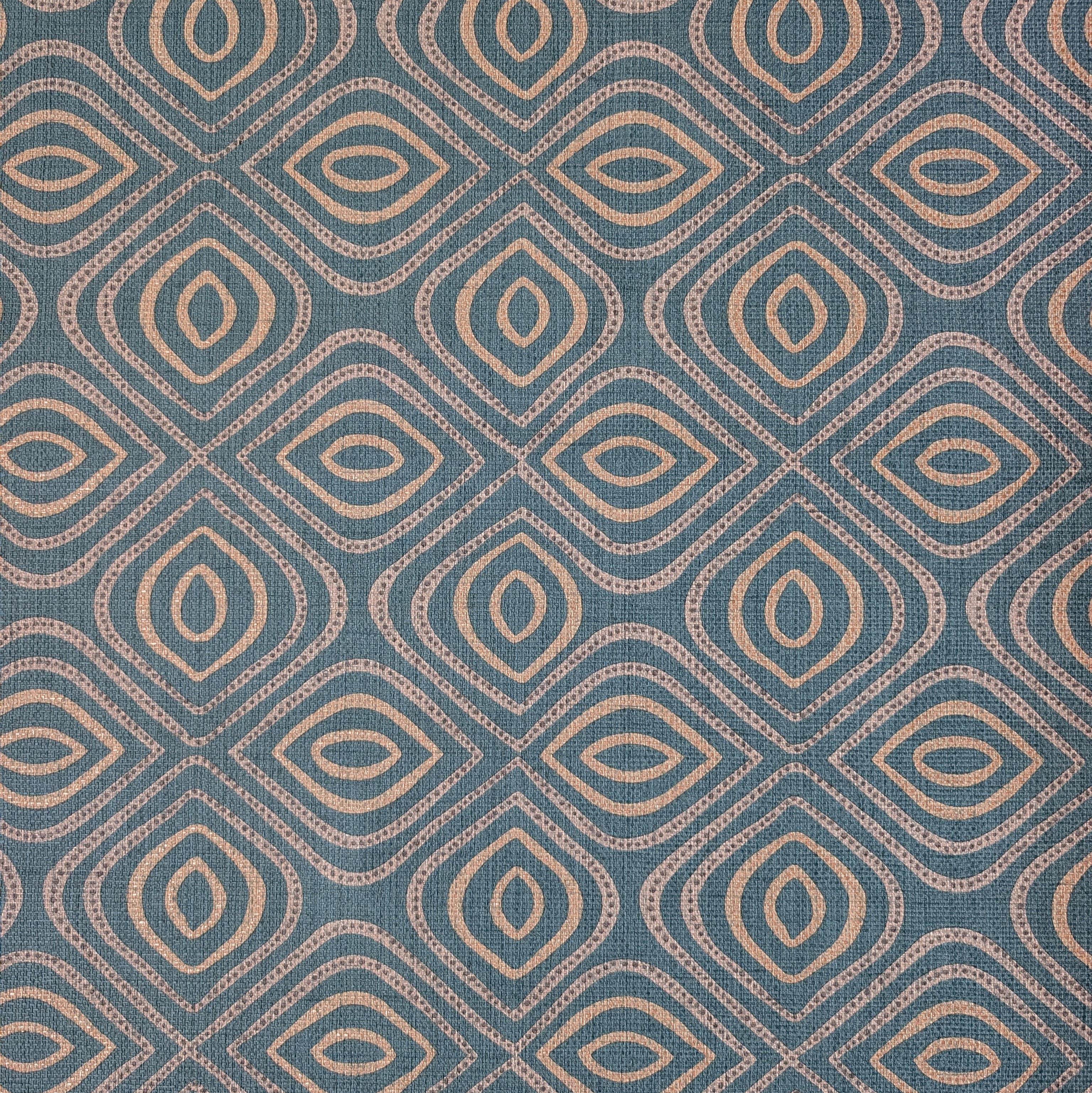 Обои виниловые на флизелиновой основе Decoprint Ogoni OG22370 Узор Бирюзовый