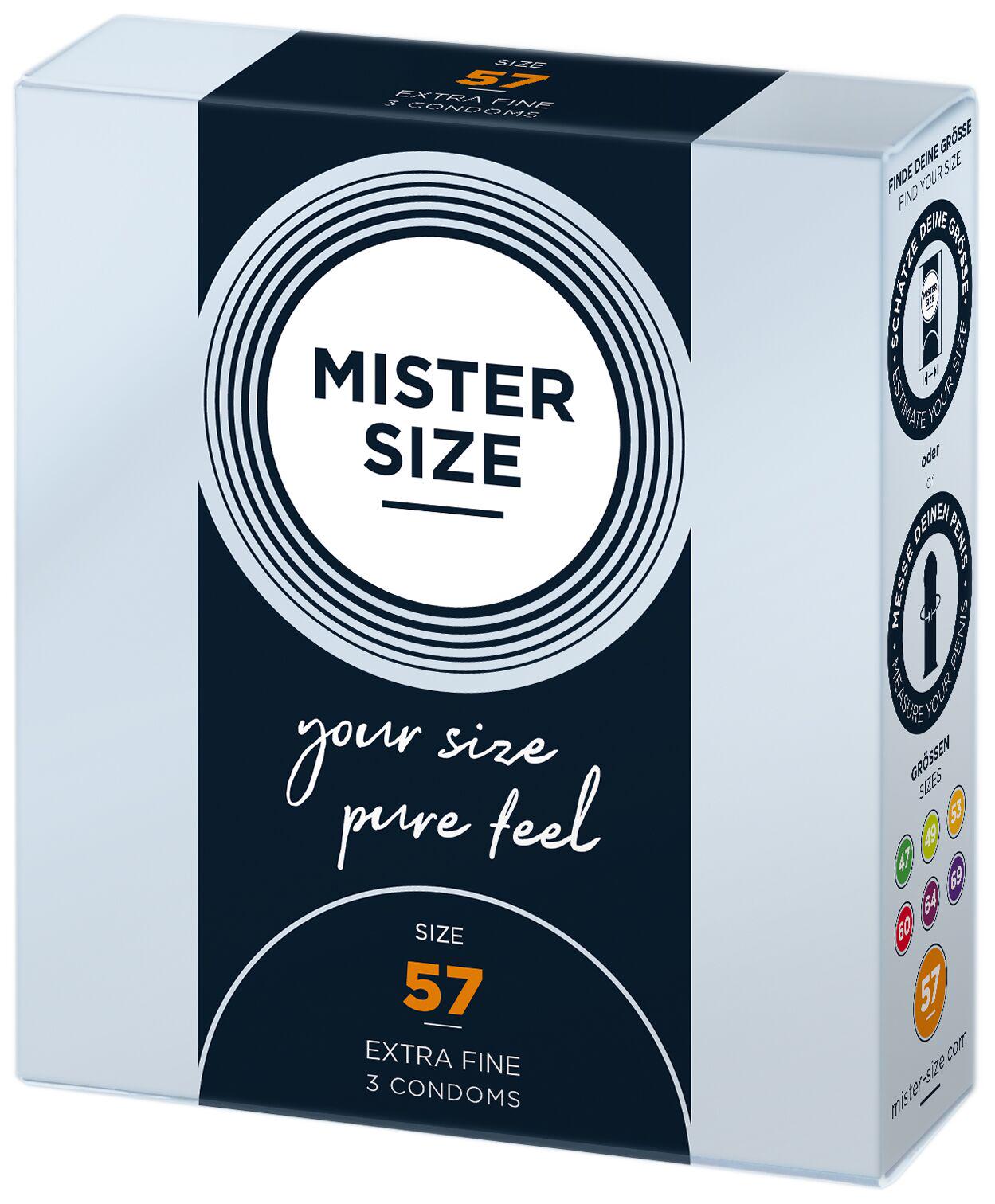 Презервативы Mister Size Pure Feel 0,05 мм р. 57 3 шт. (SO8035) - фото 2