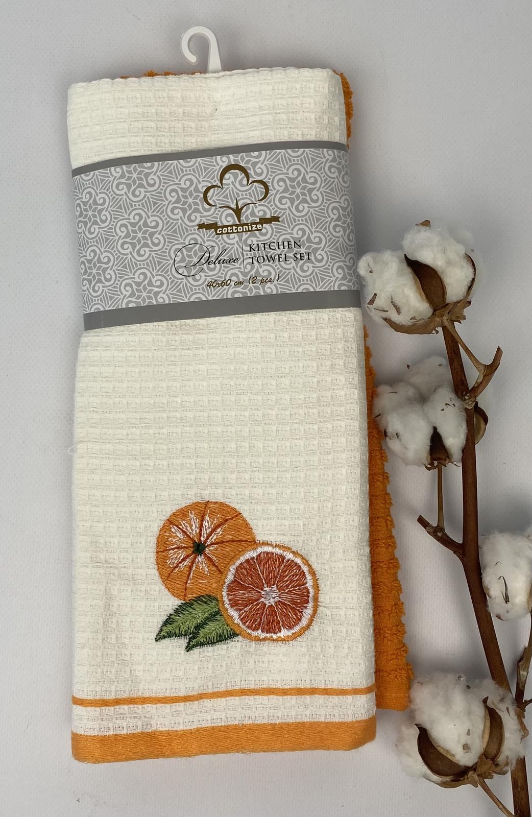 Набір кухонних рушників Cottonize 2 шт. Orange (CN20344)
