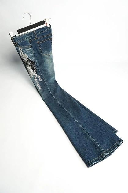 Джинсы женские Tantra S-1470 винтажные р. 48 Синий (17852174) - фото 11