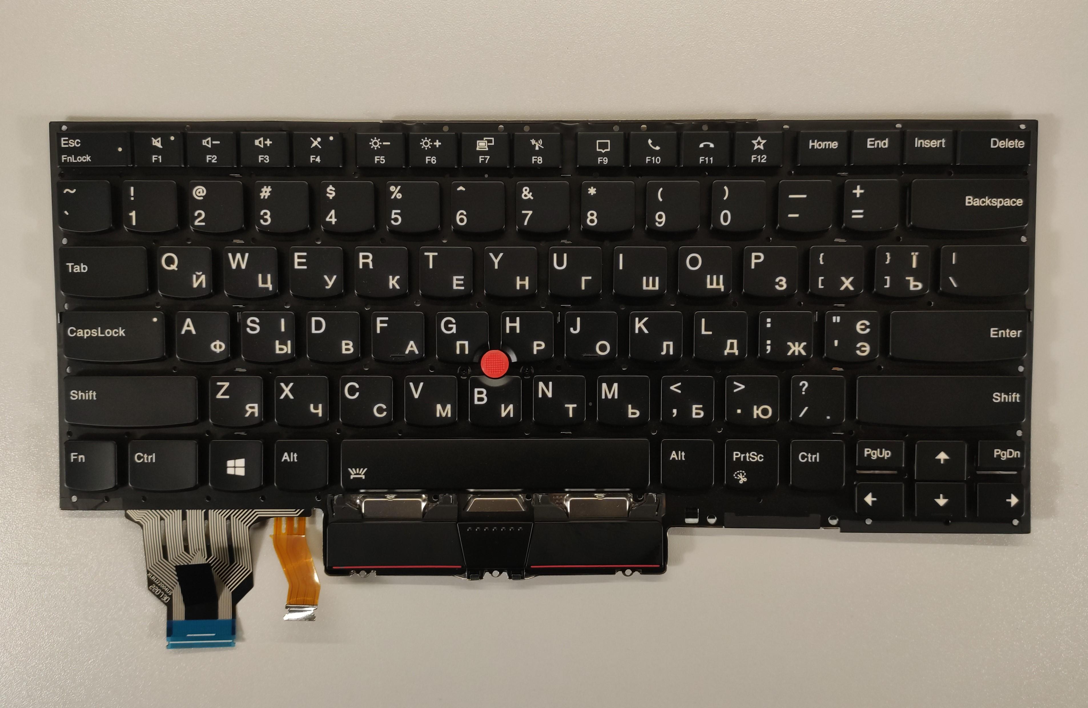Клавиатура для ноутбука Lenovo X1 Carbon gen 8 с подсветкой (K522)