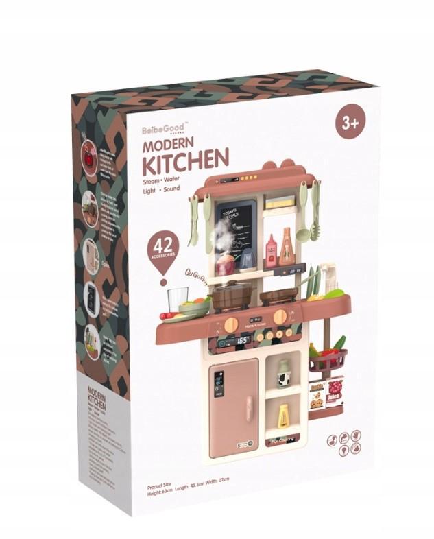 Кухня детская игрушечная для девочки с паром/водой/посудой и имитацией закипания 42 предмета Pink (29309320) - фото 9 Кухня детская игрушечная для девочки с паром/водой/посудой и имитацией закипания 42 предмета Pink (29309320) - фото 9