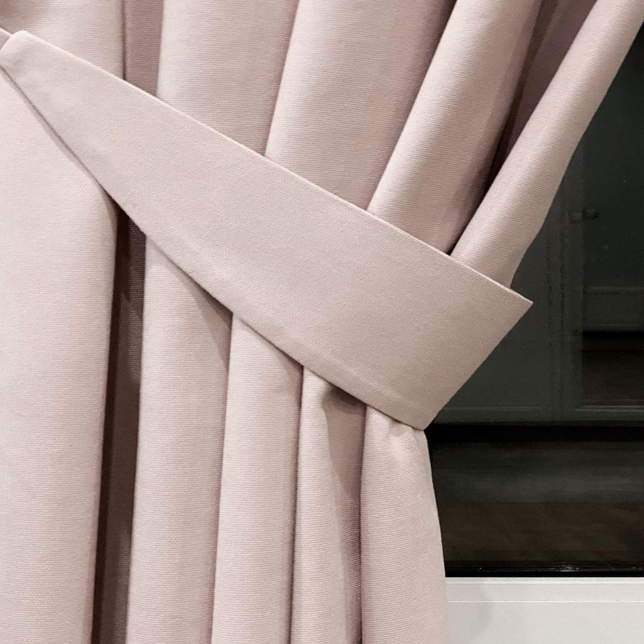 Штора на черных люверсах с подхватом 150х250 см микровелюр 1 шт. Светло-розовый (5801097-MT11/150-BL) - фото 5 Штора на черных люверсах с подхватом 150х250 см микровелюр 1 шт. Светло-розовый (5801097-MT11/150-BL) - фото 5