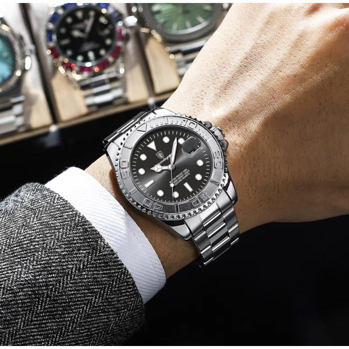 Часы наручные мужские Poedagar Pilot Silver (1800) - фото 4 Часы наручные мужские Poedagar Pilot Silver (1800) - фото 4