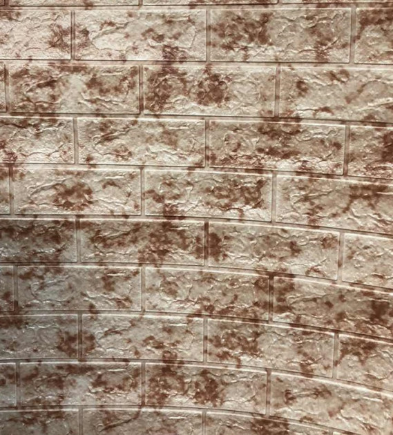 Самоклеюча 3D панель Sticker Wall 700x770x7 мм Червоний мармур цегла (00163)