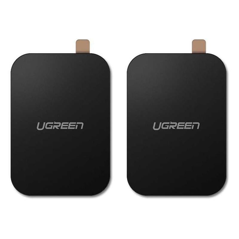 Пластина для магнитного держателя Ugreen металлическая прямоугольные 2 шт. Черный