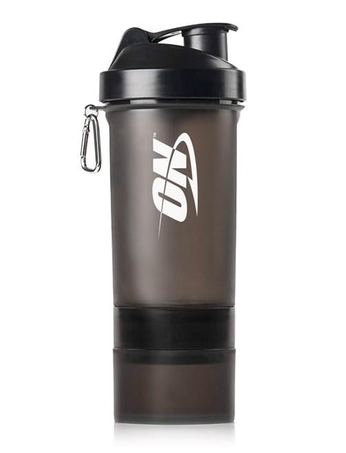 Шейкер Optimum Nutrition Smart Shaker 600 мл с 2 контейнерами Черный
