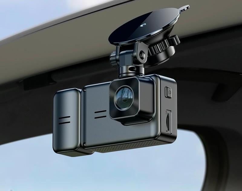 Відеореєстратор Hoco DI62 авто Wi-Fi 480p/720p трикамерний кут огляду 145° Чорний (635265) - фото 6 Відеореєстратор Hoco DI62 авто Wi-Fi 480p/720p трикамерний кут огляду 145° Чорний (635265) - фото 6