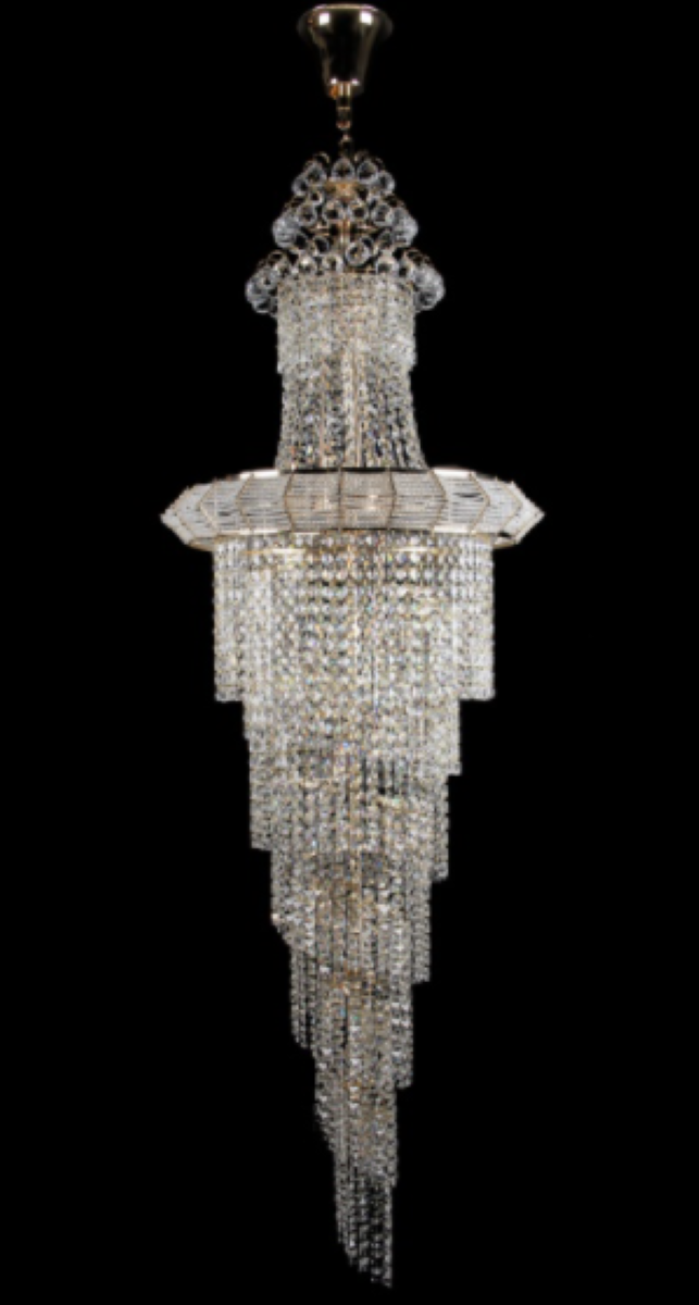 Хрустальная люстра L8020/22 A/B Белый/Золото (AN000268)