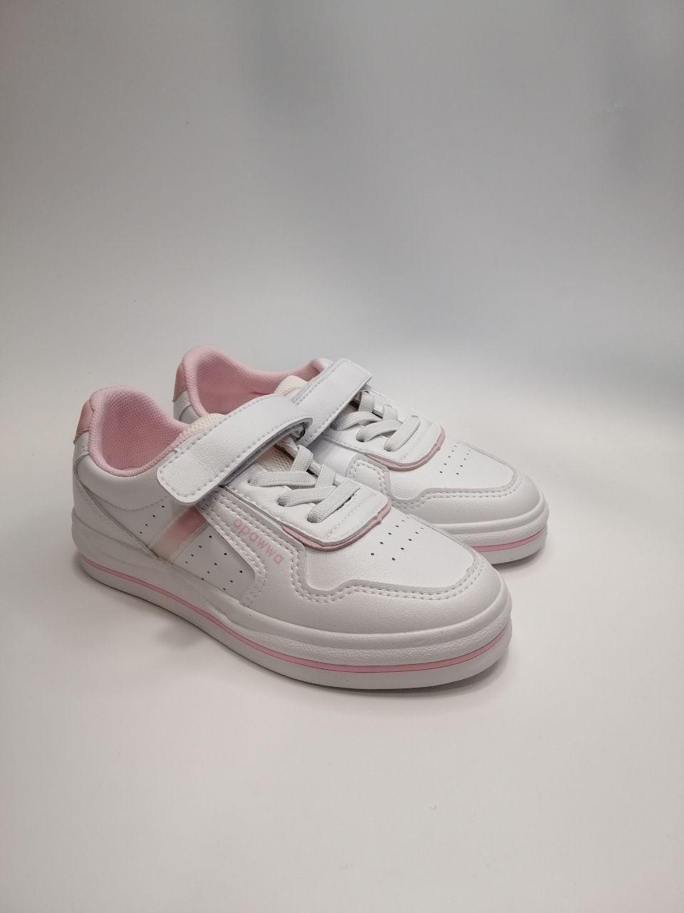 Кроссовки для девочки Apawwa р. 33 20,5 см Белый (26-1 RC pink)
