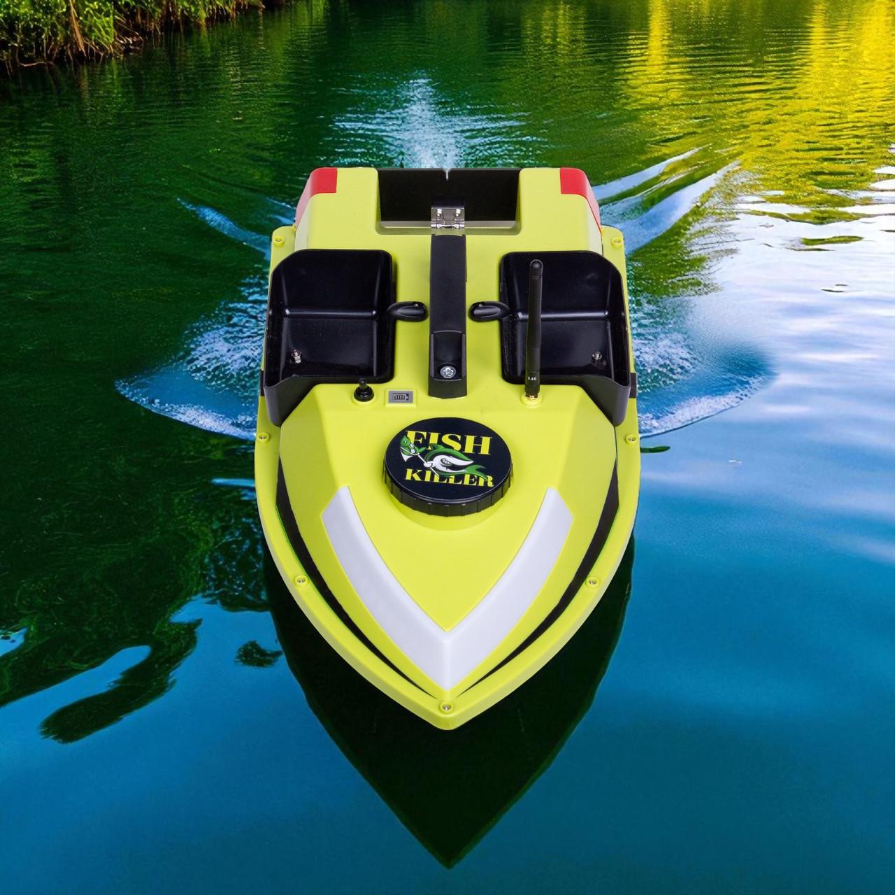 Човник для риболовлі Fish Killer Pirate з GPS 99 позицією 3 бункери до 2 кг до 600 м (2667664523) - фото 2 Човник для риболовлі Fish Killer Pirate з GPS 99 позицією 3 бункери до 2 кг до 600 м (2667664523) - фото 2