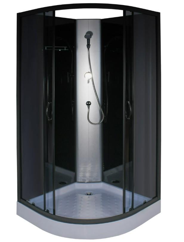 Душевой бокс Bravo SAN L90GBB полукруглый без крыши (62863)