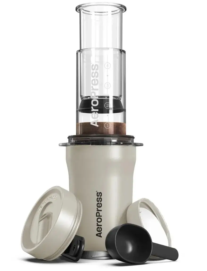 Аэропресс для приготовления кофе AeroPress Go Plus Travel System White (15PLCR05-2)
