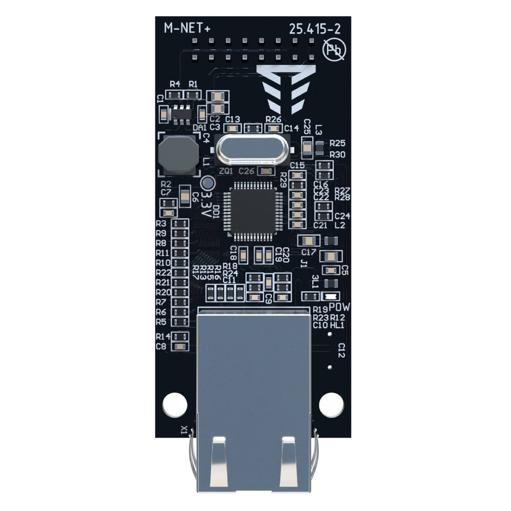 Сетевой модуль для подключения охранной системы Tiras Ethernet М-NET+/CLOUD II/DHCP Черный (28746146)