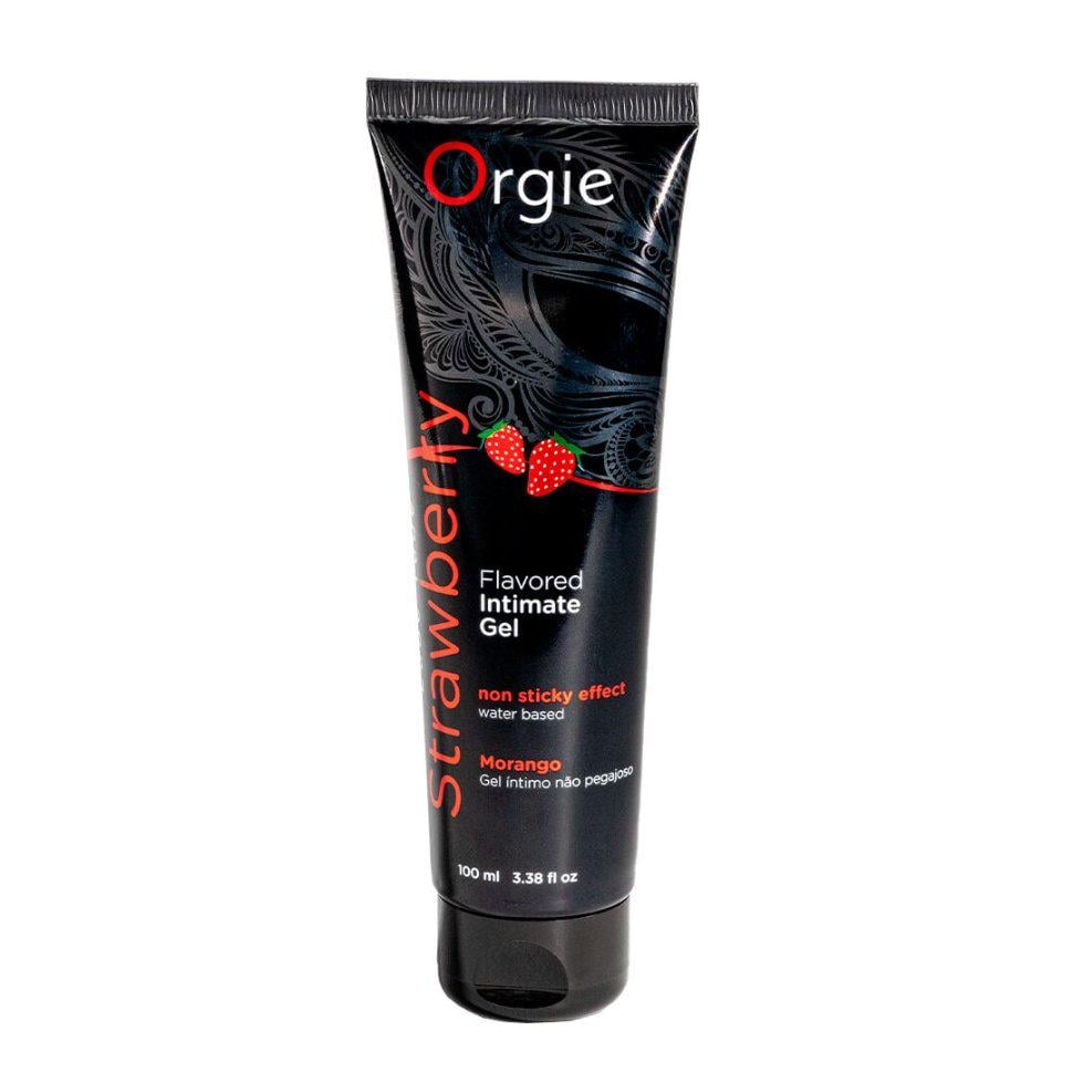 Лубрикант на водной основе Orgie Lube Tube Strawberry со вкусом клубники 100 мл (37990617)