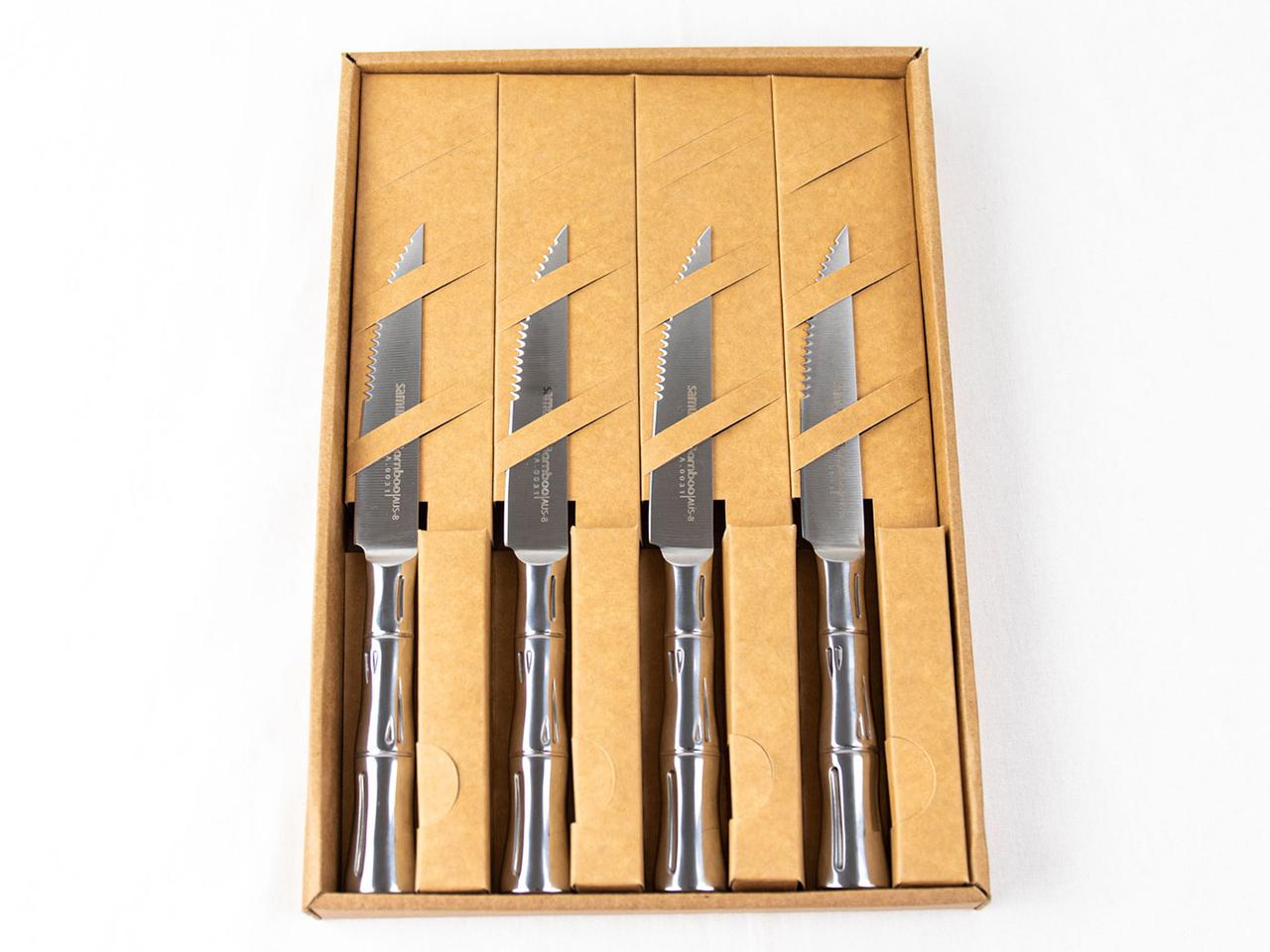 Набор ножей для стейка Samura Bamboo 4 пр. (SBA-0031S)