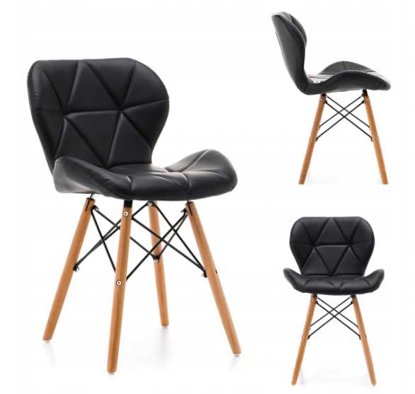 Стулья кухонные Homart LCW-003B 4 шт Черный (9292) - фото 3