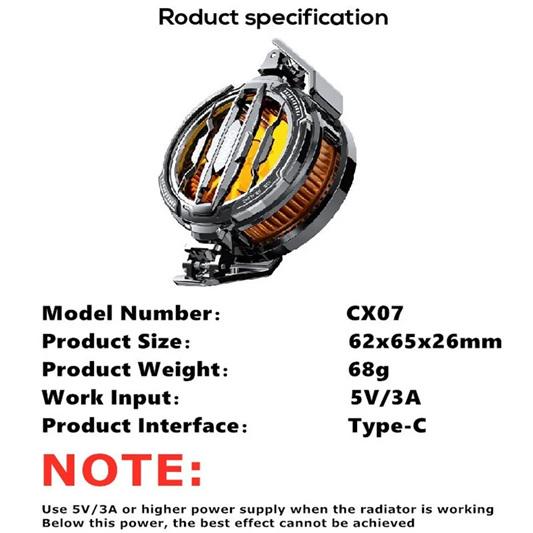 Кулер для телефона Memo CX07 с магнитным и клипсовым креплением 15 Вт - фото 3 Кулер для телефона Memo CX07 с магнитным и клипсовым креплением 15 Вт - фото 3