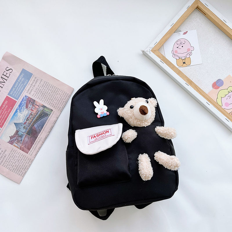 Дошкільний рюкзак Evo-kids Small-Bear Чорний - фото 2