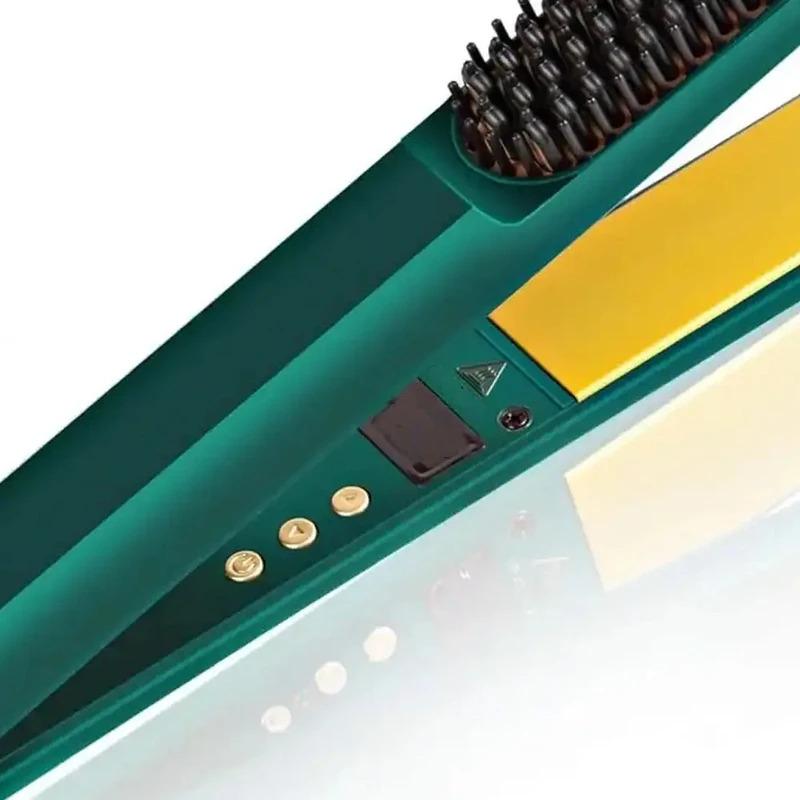 Расческа-выпрямитель Ailoria HS-1808 Зелений (234569929_379) - фото 4 Расческа-выпрямитель Ailoria HS-1808 Зелений (234569929_379) - фото 4