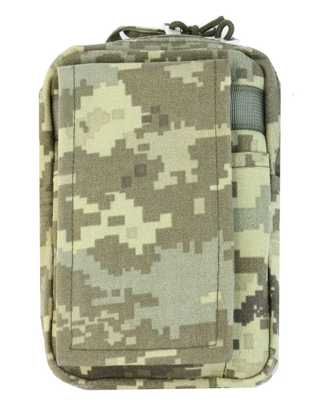 Барсетка військова Cordura 1000D для телефону та документів на пояс Піксель - фото 2 Барсетка військова Cordura 1000D для телефону та документів на пояс Піксель - фото 2