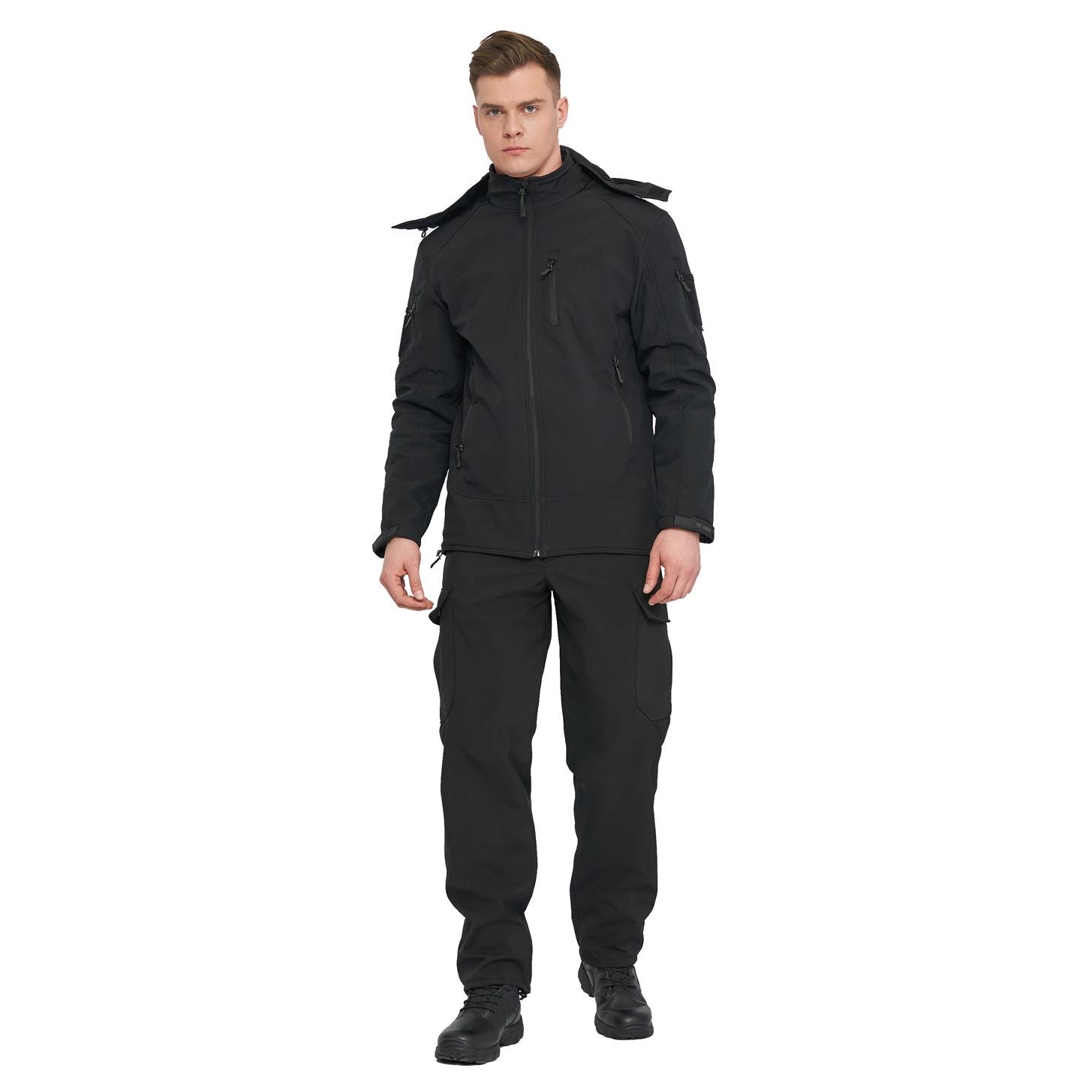 Куртка мужская для военных и армии Combat SoftShell M Черный - фото 3