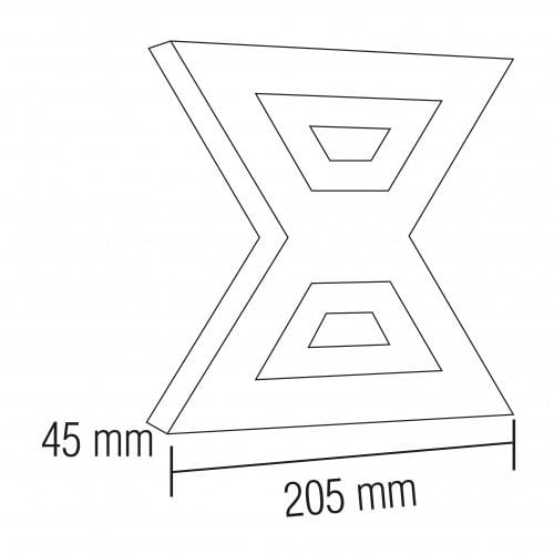 Світильник світлодіодний Horoz Electric Metropol-12 12W фасадний (14685231) - фото 2