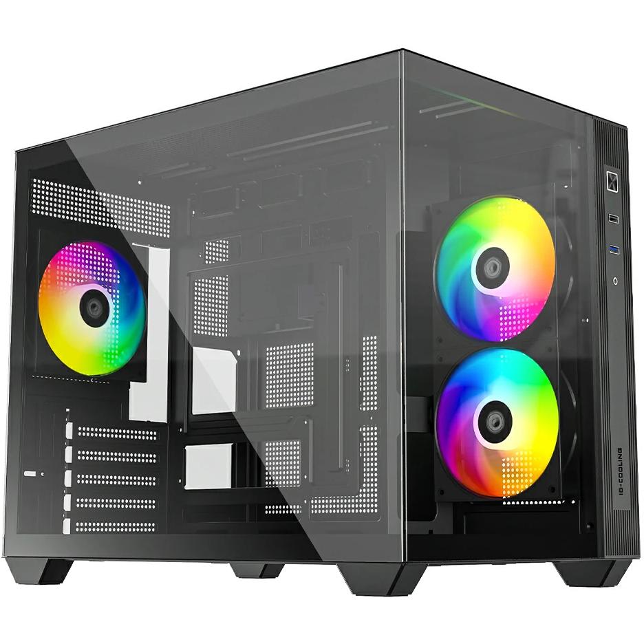 Корпус для ПК ID-Cooling View 500 ARGB Midi-Tower no PSU MicroATX/Mini-ITX BTF Black Корпус для ПК ID-Cooling View 500 ARGB Midi-Tower no PSU MicroATX/Mini-ITX BTF Black