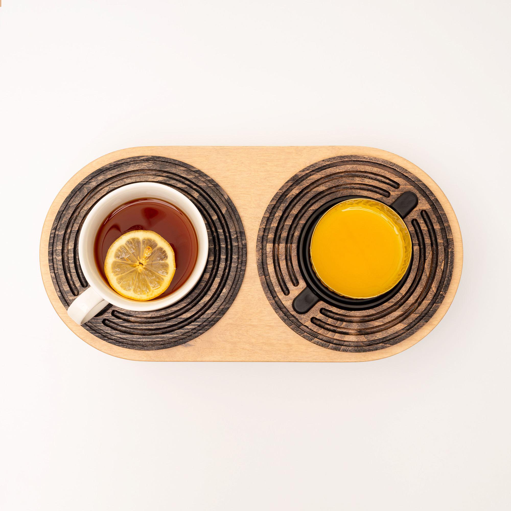 Підставка балансуюча Spillno Oval під келих/пляшку/банку з двосторонньою підставкою для чашки або тарілки (80002) - фото 5