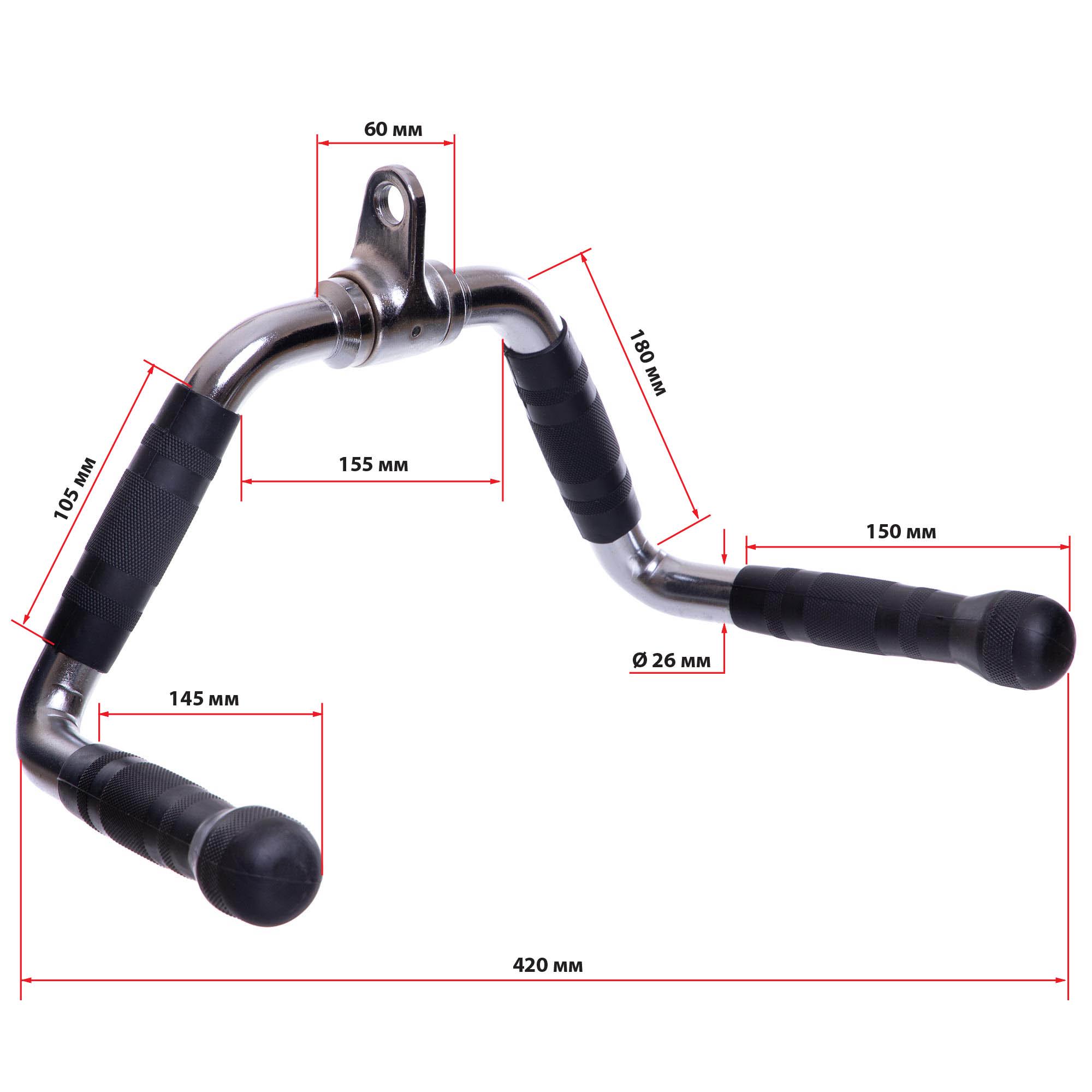 Рукоятка для тяги TA-2738 на трицепс и тяги к животу резиновая Серебряный (58363158) - фото 9 Рукоятка для тяги TA-2738 на трицепс и тяги к животу резиновая Серебряный (58363158) - фото 9
