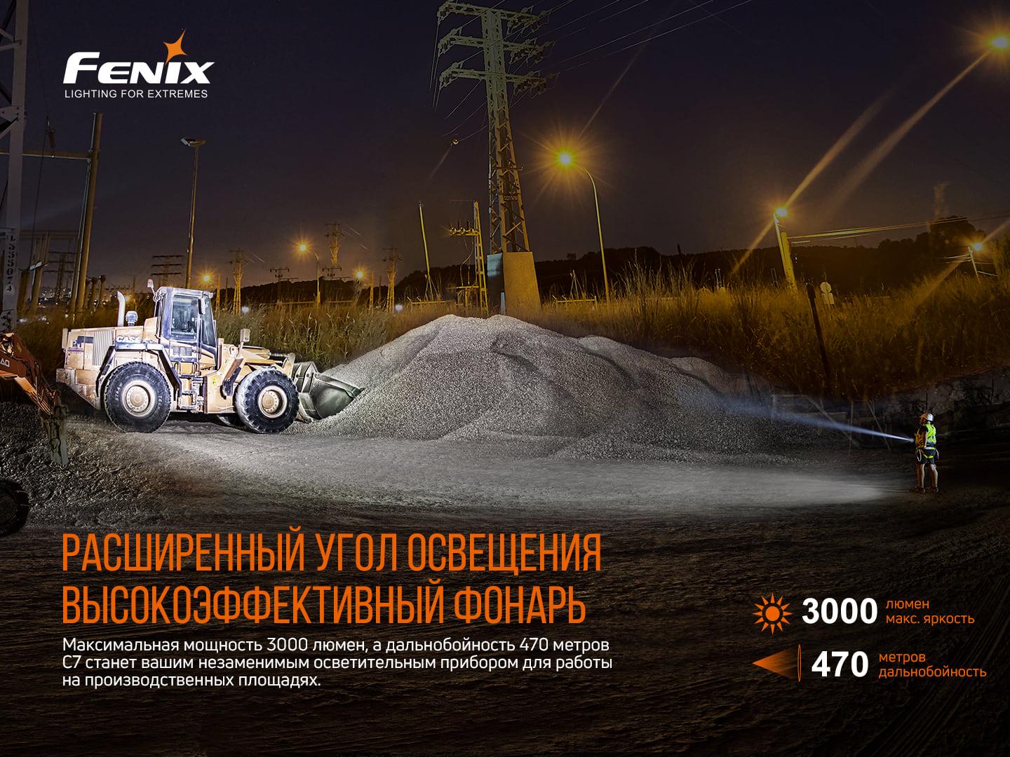 Фонарь ручной Fenix C7 (atlantmarket_57159) - фото 7