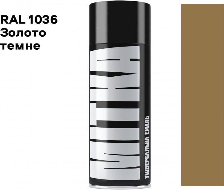 Емаль MITKA Універсальна 400 мл 1036 Золото темне (MI1036). - фото 2