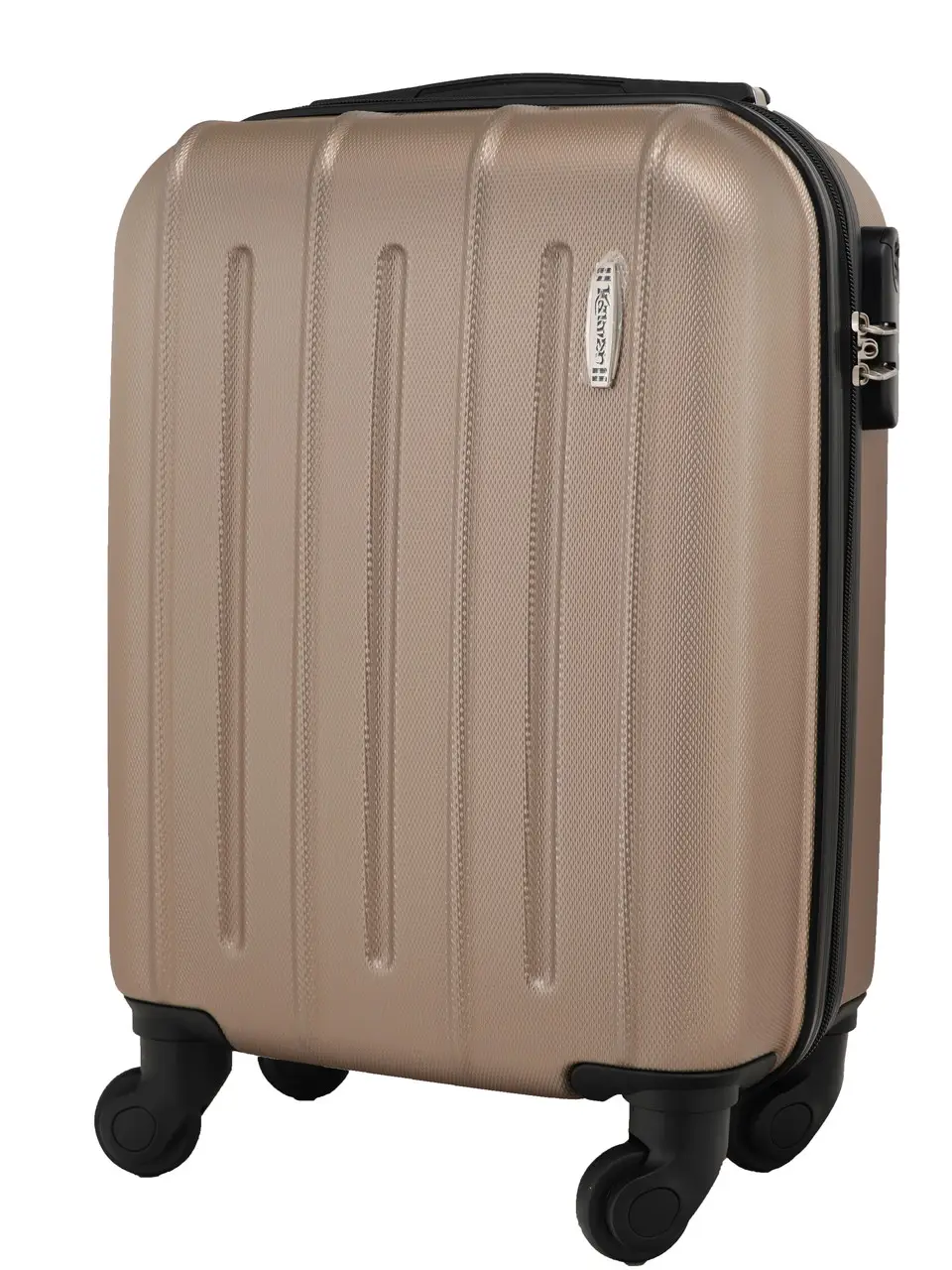Валіза пластикова KAIMAN 13021 ручна поклажа 40x30x20 см Шампань - фото 2 Валіза пластикова KAIMAN 13021 ручна поклажа 40x30x20 см Шампань - фото 2
