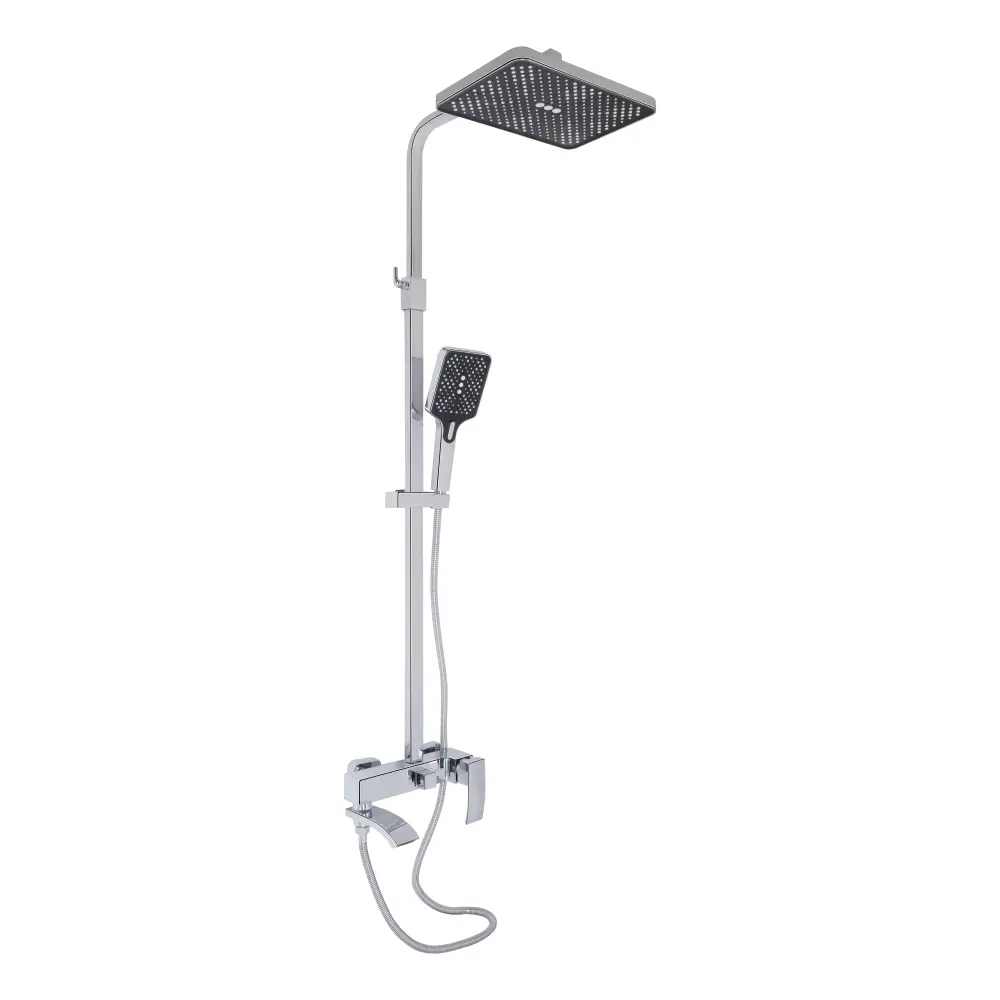 Душевая система Qtap Swan Cascada с тропическим душем латунь Хром (QTSWA111CRM45566)