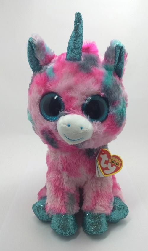 М'яка іграшка TY Beanie Boo's Єдиноріг Gumball 25 см Рожево-блакитний (36466)