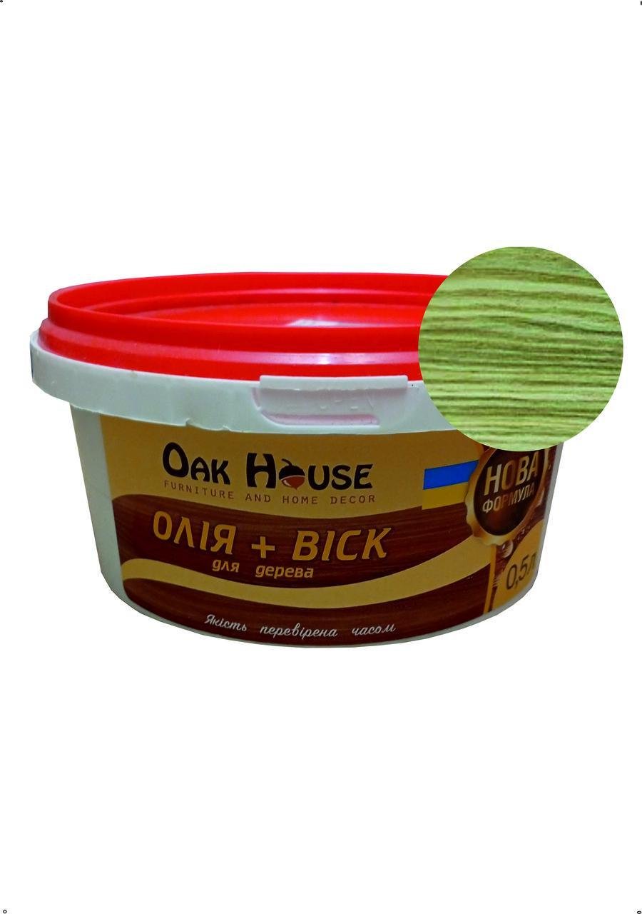 Масло-воск Oak house для дерева 500 мл Олива (28716116) - фото 1 Масло-воск Oak house для дерева 500 мл Олива (28716116) - фото 1