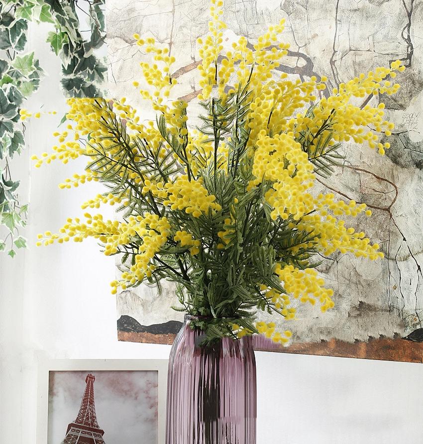 Мимоза ветка искусственная Indigo 86 см (9191А) - фото 10 Мимоза ветка искусственная Indigo 86 см (9191А) - фото 10