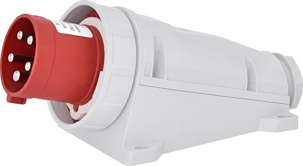 Силовая вилка ETI EPH-6353 3P+N+PE 63А 400 В встроенная IP67 Красный (4482073)