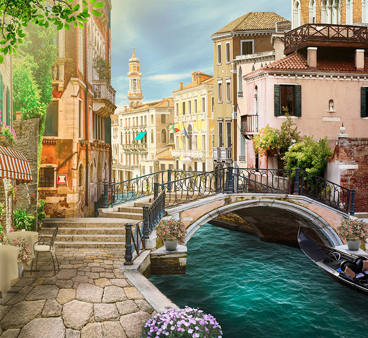 Фотообои WS Wallpaper Улочка в Венеции 294x270 см (262) Фотообои WS Wallpaper Улочка в Венеции 294x270 см (262)