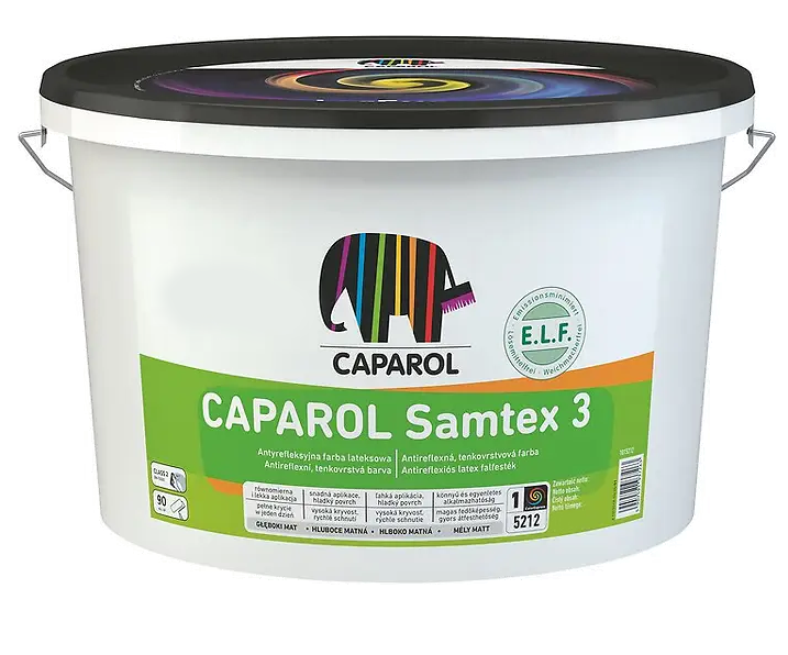 Краска интерьерная латексная матовая Caparol Samtex 3 E.L.F. База 1 10 л