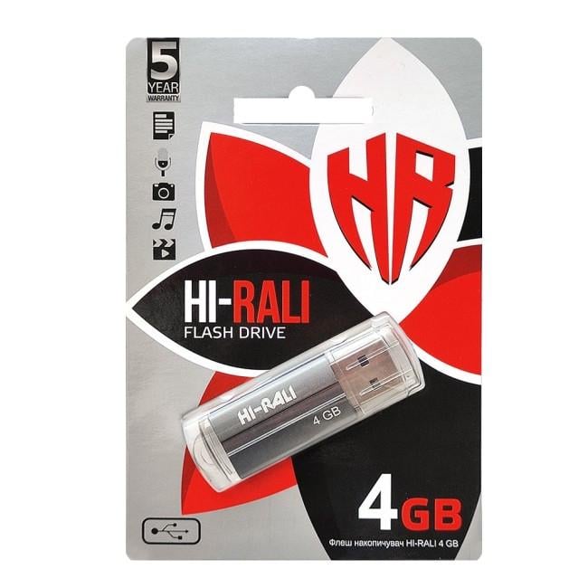 Флеш-накопитель Hi-Rali 4GB Corsair нефрит USB 2.0 - фото 1