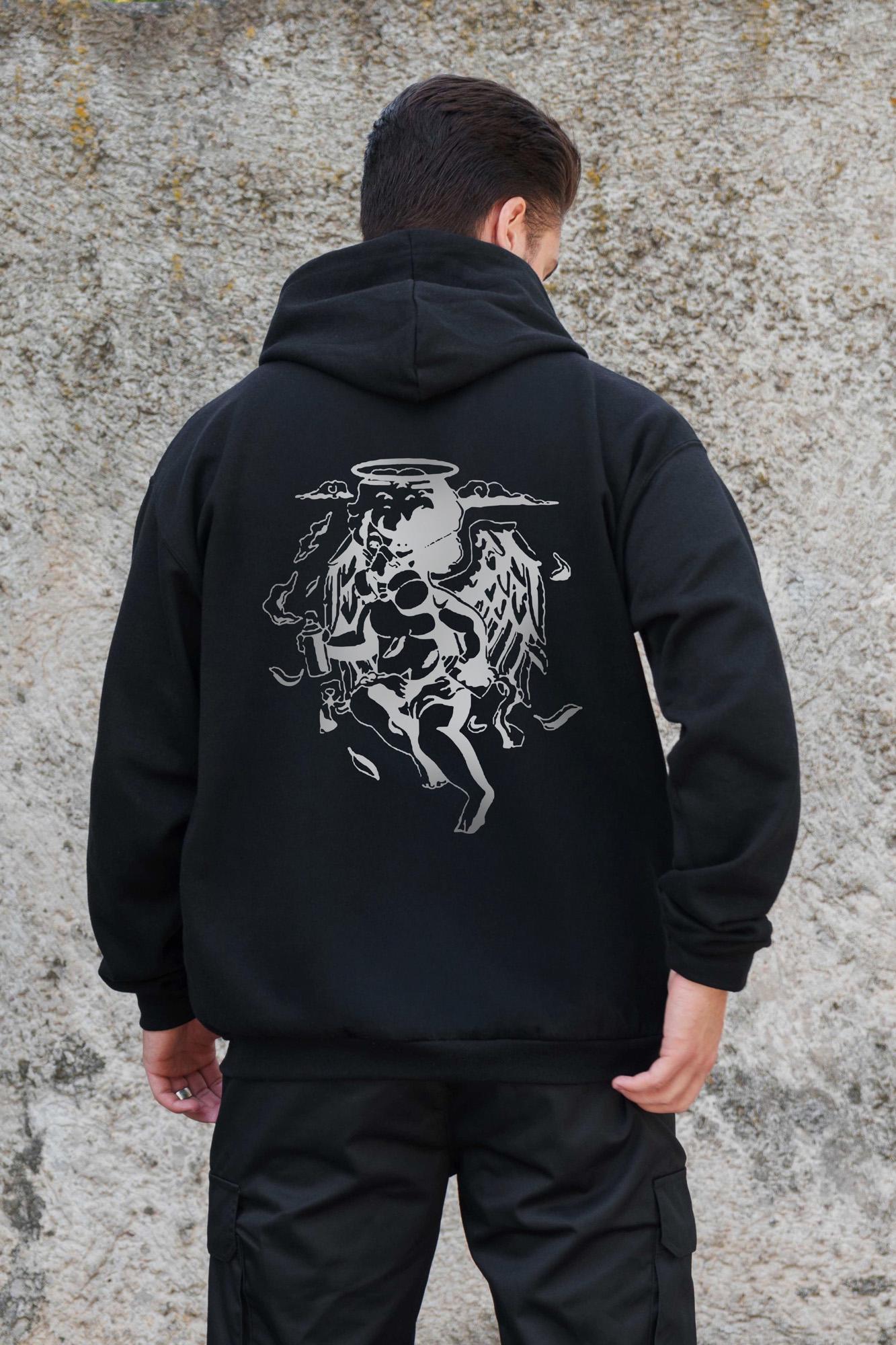 Худи-зип с принтом Without Respirator Kane S/M Black (S/M8055850) - фото 2 Худи-зип с принтом Without Respirator Kane S/M Black (S/M8055850) - фото 2