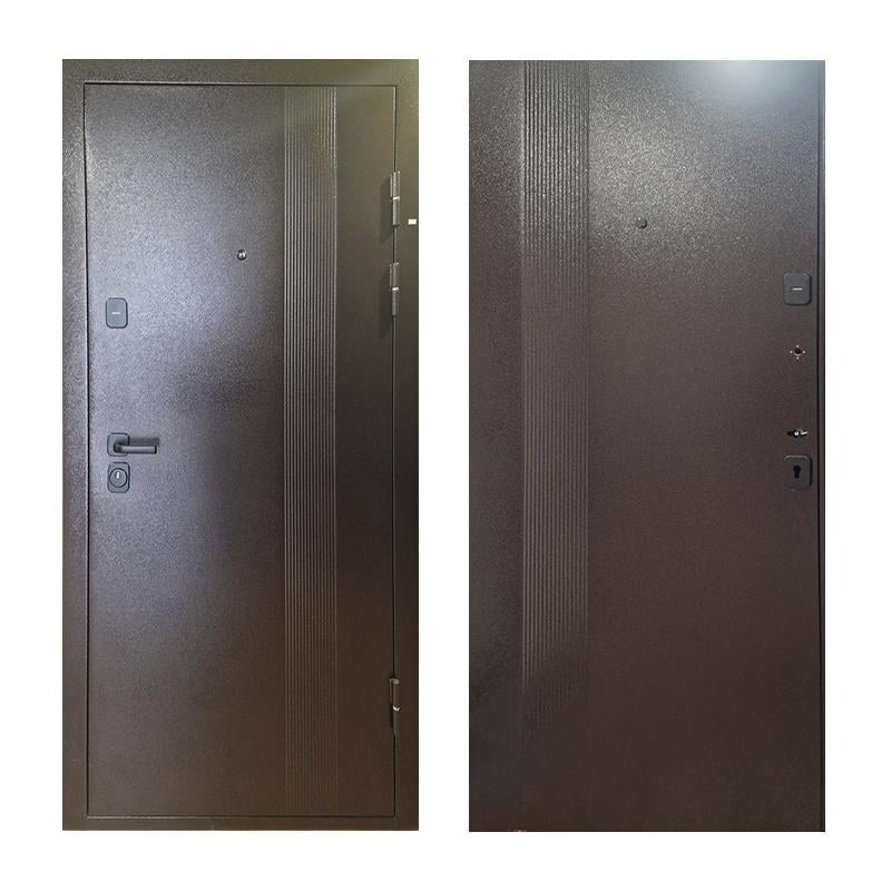 Двері вхідні праві TD Аляска-100 2050х960 мм Коричневий (31265990)