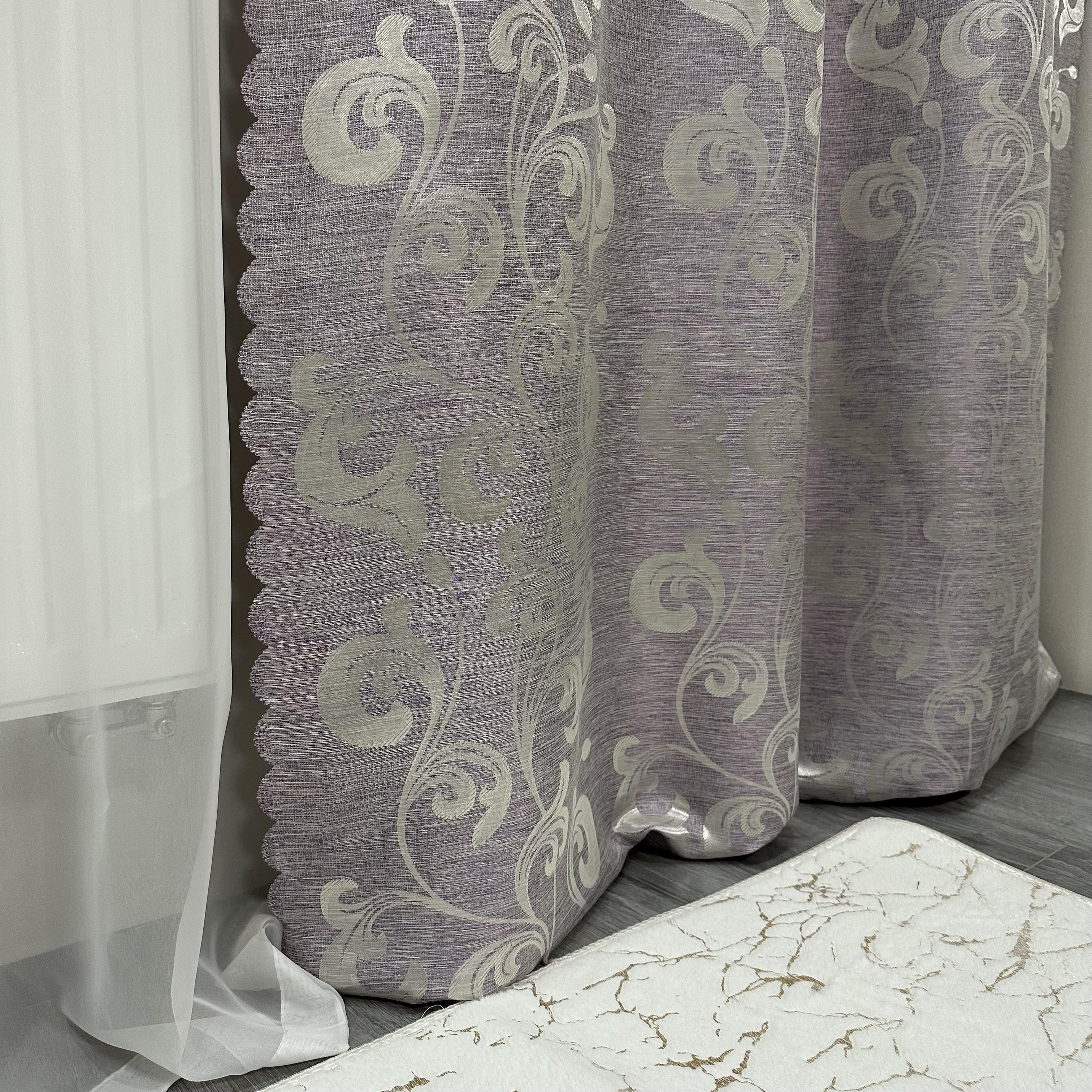 Штори Toscana жаккардові 1,5 х2, 7 м 2 шт. Бузковий (26155844) - фото 4 Штори Toscana жаккардові 1,5 х2, 7 м 2 шт. Бузковий (26155844) - фото 4