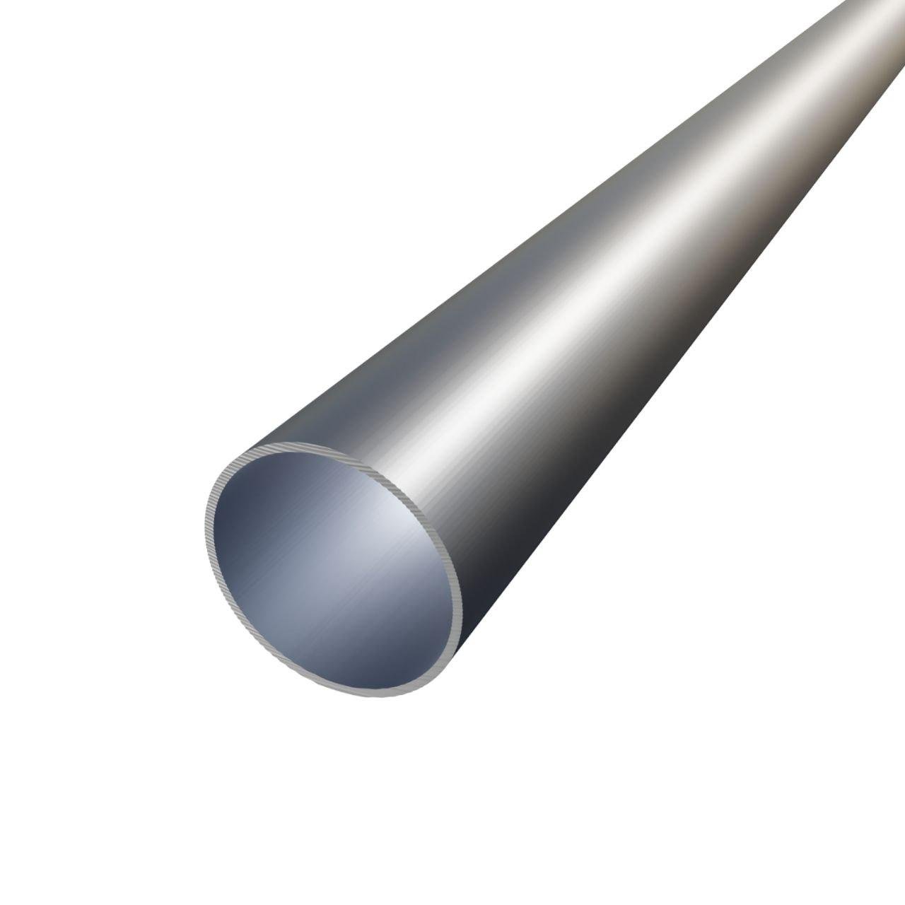 Труба круглая алюминиевая D 25 мм толщина 1,5 мм АД31 Т5 анодированная матовая экструдированная 1 м (2787241735/К1954)