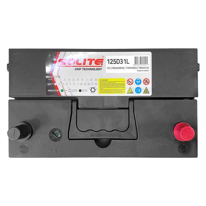 Аккумулятор автомобильный Solite 6СТ-95Ah ASIA АзЭ 780А/CCA 125D31L (151042) - фото 4