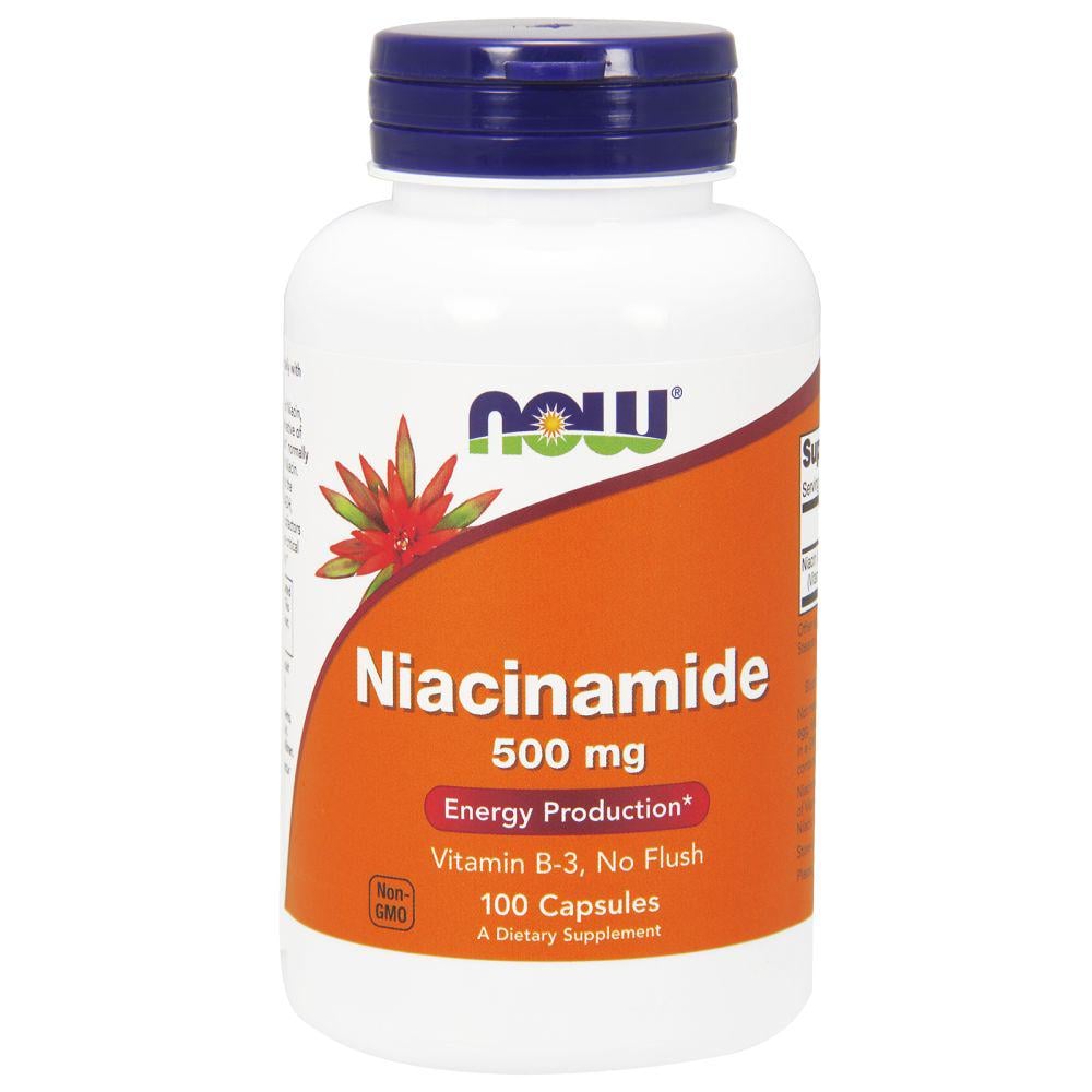 Ниацинамид Now Niacinamide 500 mg 100 caps